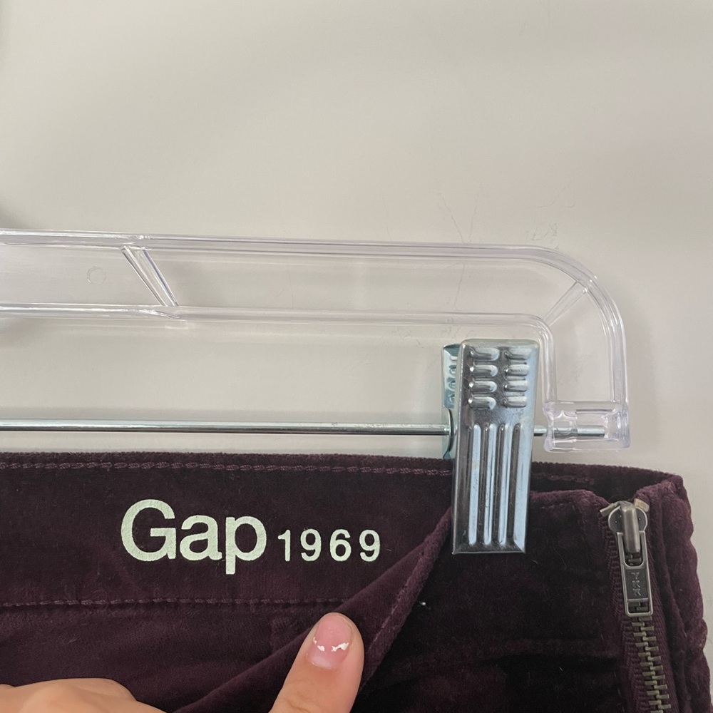 PURPLE VELVET PANTS WITH SIDE ZIP